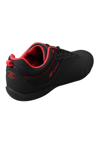 MP Erkek İnce Taban Siyah-Kırmızı Spor Ayakkabı