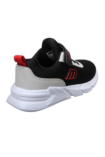 MP ONE Çocuk Cırt Cırtlı Siyah-Gri Spor Ayakkabı